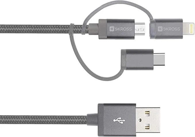 3 in 1 USB Charging Cable 120 cm