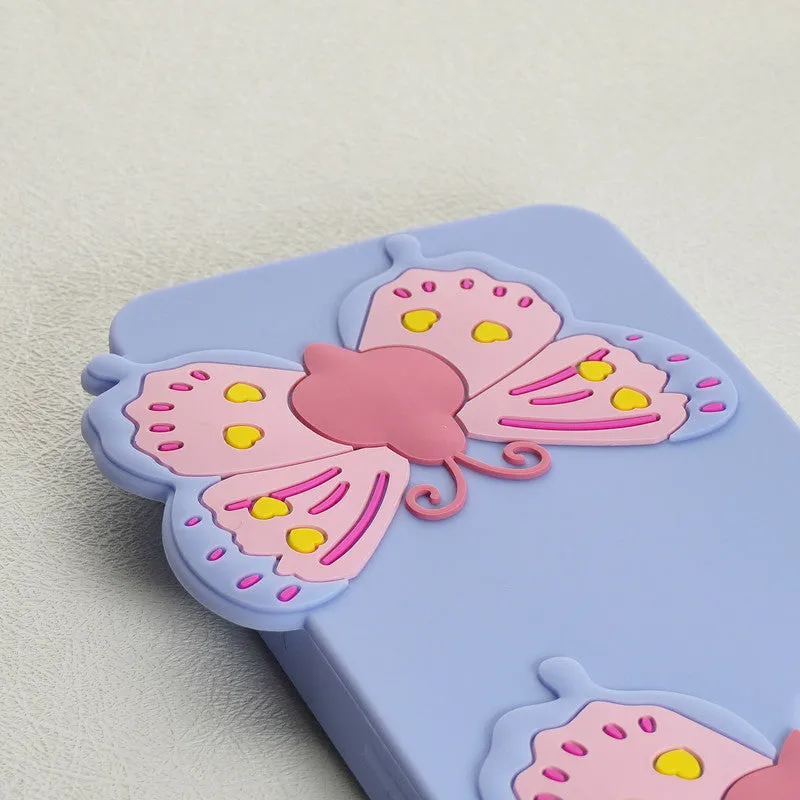 3D Vibrant Butterfly Silicone Phone Case For OnePlus Nord 2 5G