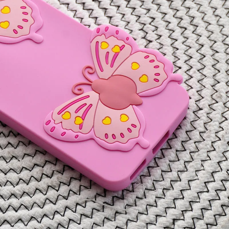 3D Vibrant Butterfly Silicone Phone Case For OnePlus Nord 2 5G