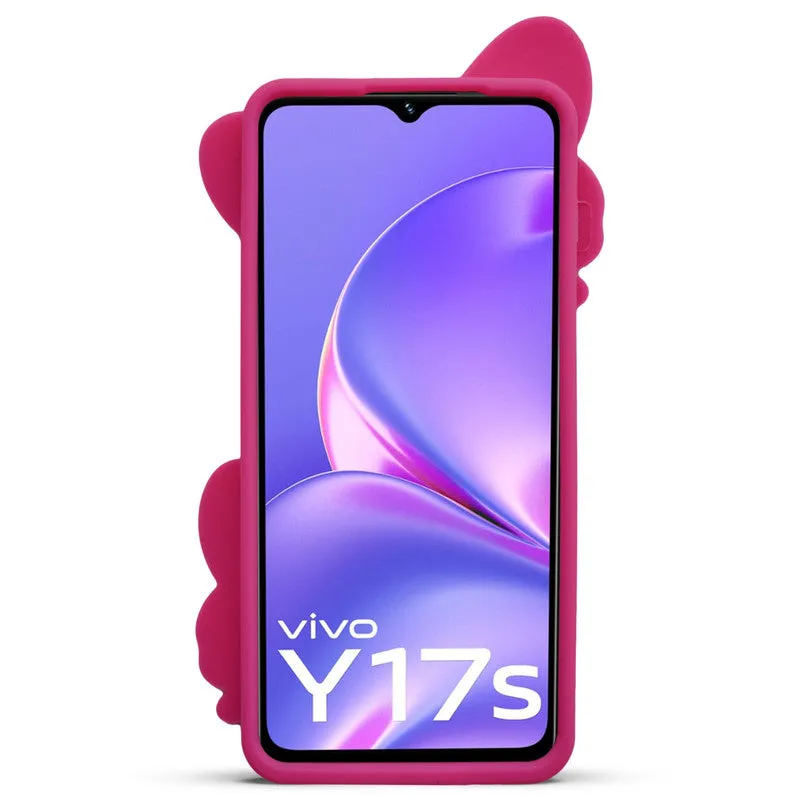 3D Vibrant Butterfly Silicone Phone Case For Vivo Y17s