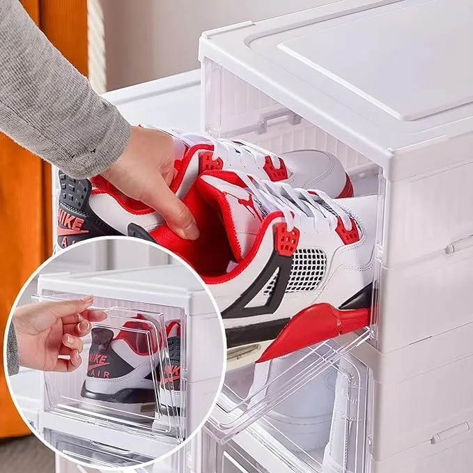 5 Layer Door Foldable Shoe Rack With Dustproof Stand