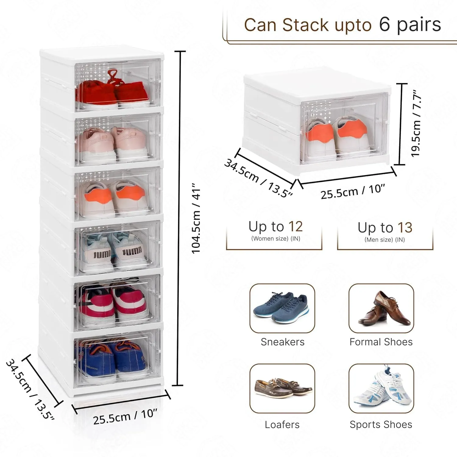 5 Layer Door Foldable Shoe Rack With Dustproof Stand