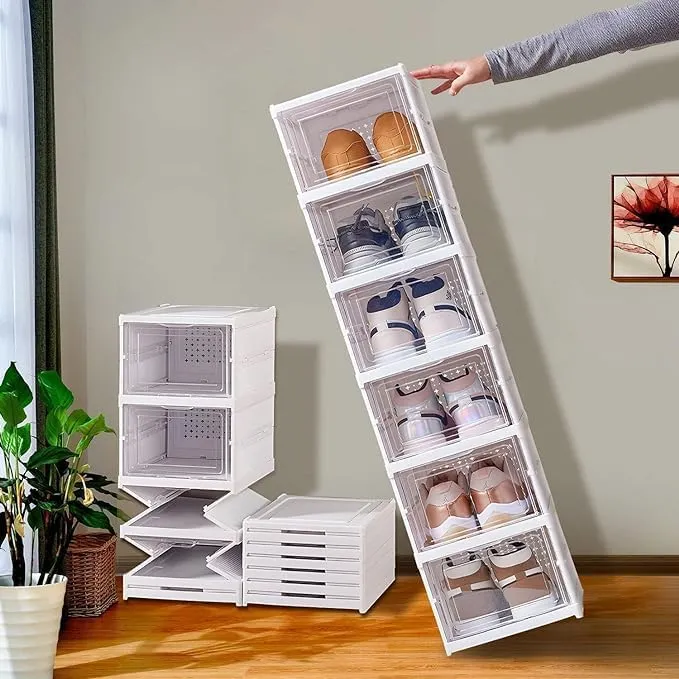 5 Layer Door Foldable Shoe Rack With Dustproof Stand