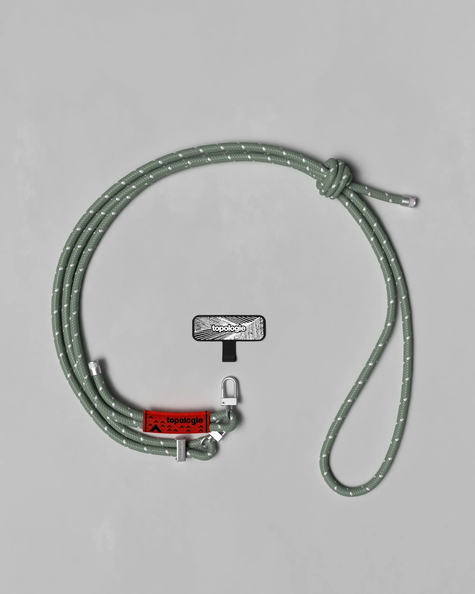 6.0mm Rope / Sage Reflective   Phone Strap Adapter