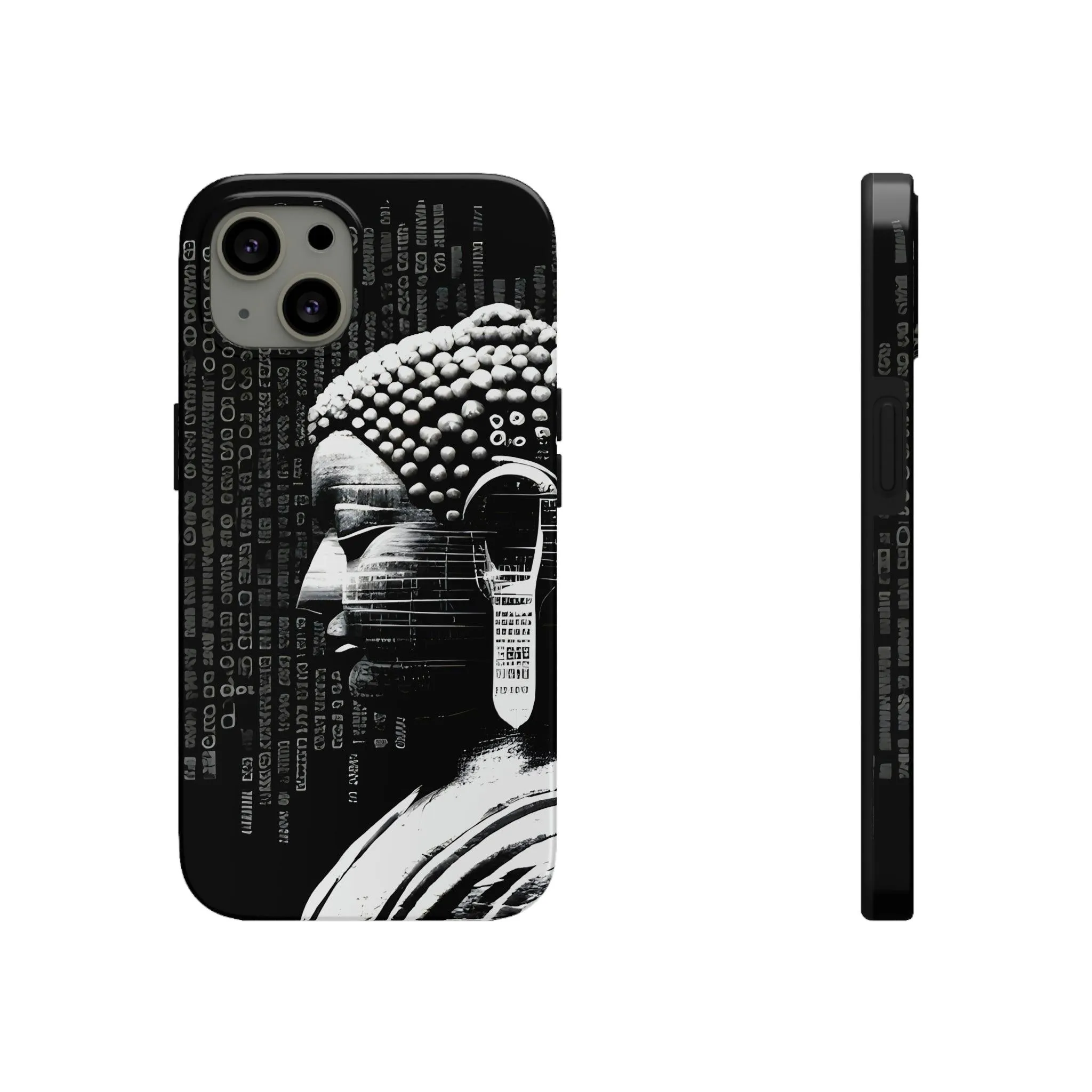 AI-Generated Art Phone Case for Iphone- Meta Zen Buddha Statue - Tough, Unique, Custom Design