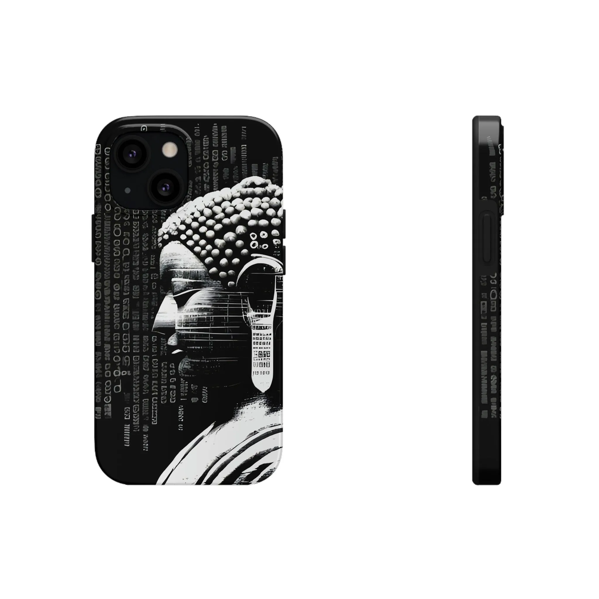 AI-Generated Art Phone Case for Iphone- Meta Zen Buddha Statue - Tough, Unique, Custom Design