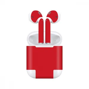 Airpods Matte Red Skin