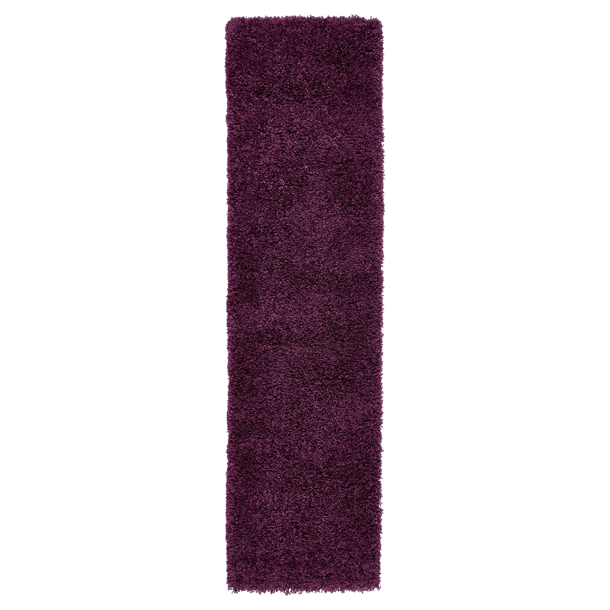 Aubergine Thick Shaggy Rug - California