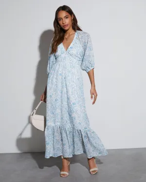 Bailey Long Sleeve Floral Maxi Dress