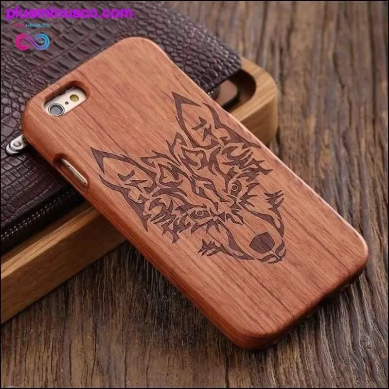 Bamboo Hard Wood Carved Apple iPhone Cases For iPhone