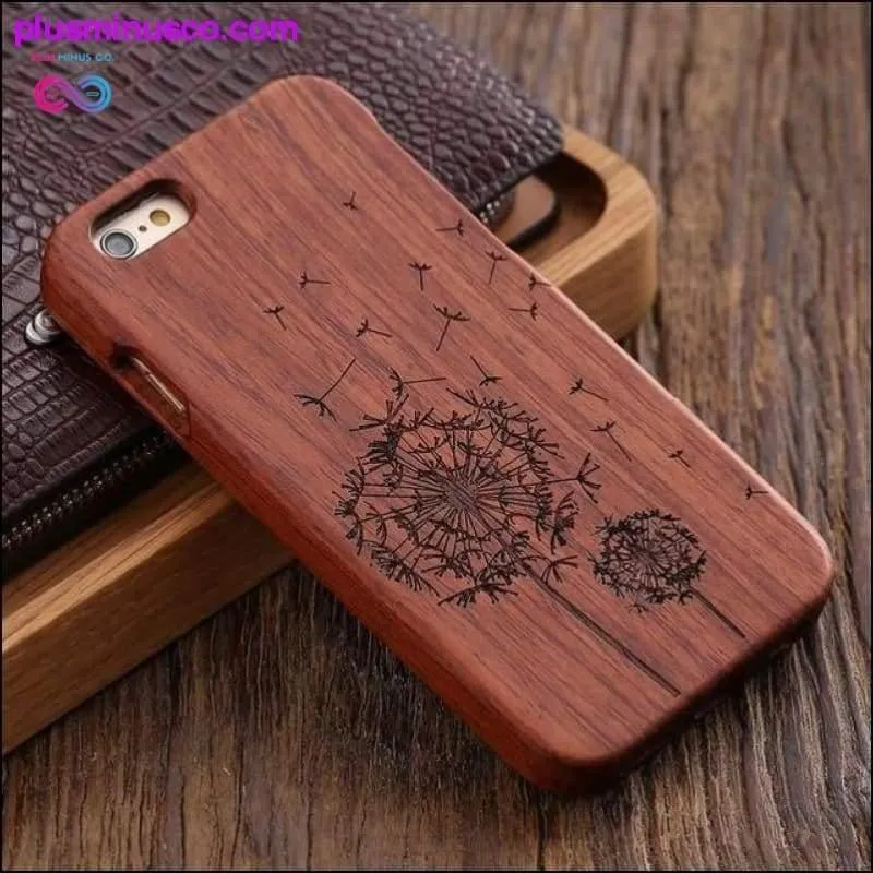 Bamboo Hard Wood Carved Apple iPhone Cases For iPhone