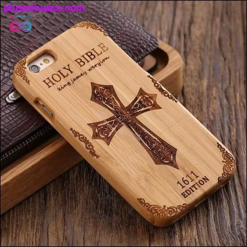 Bamboo Hard Wood Carved Apple iPhone Cases For iPhone