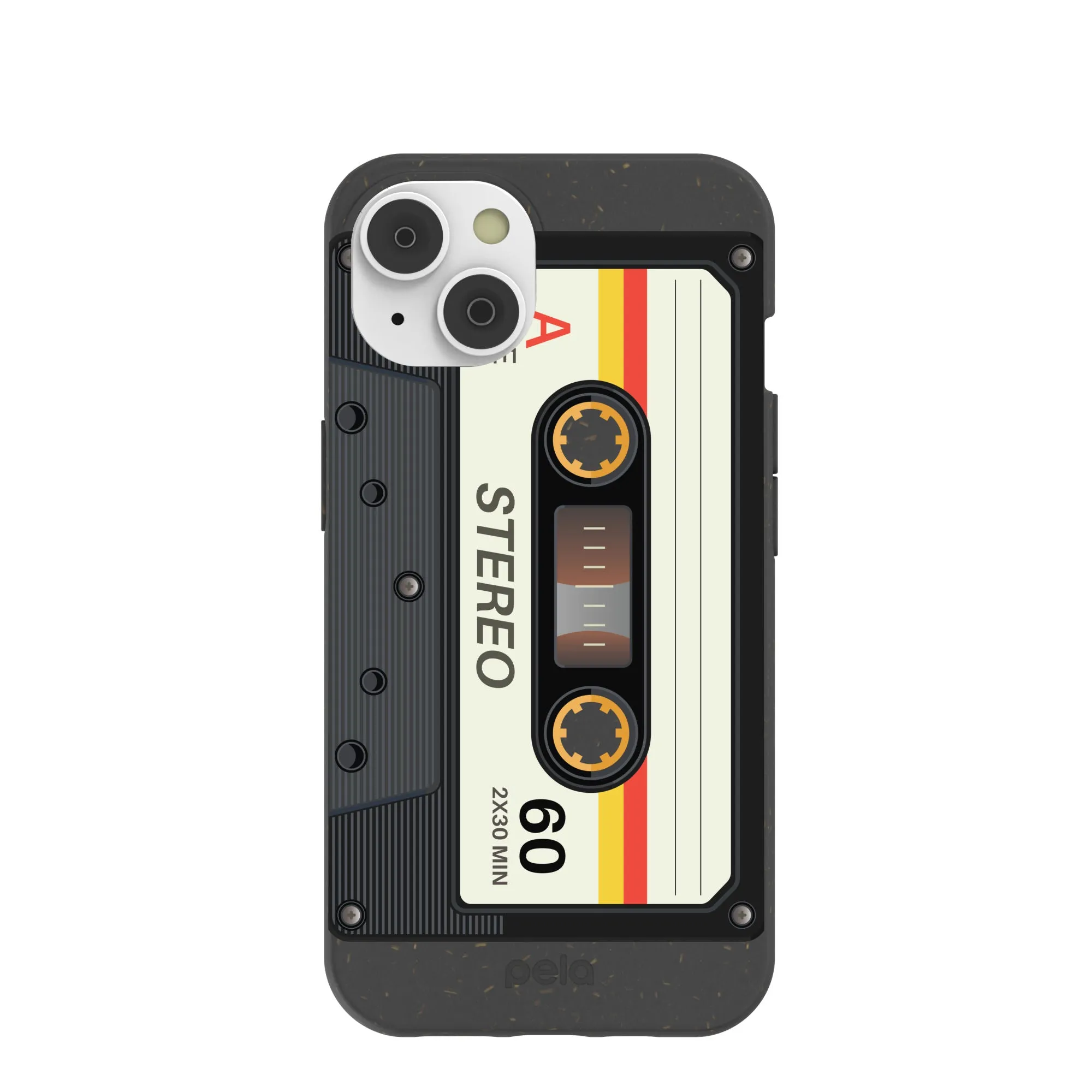 Black Cassette iPhone 14 Case with MagSafe Module