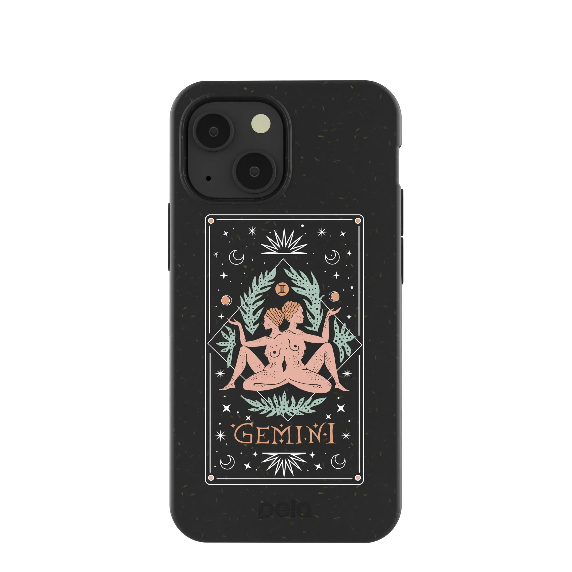 Black Gemini iPhone 13 Mini Case