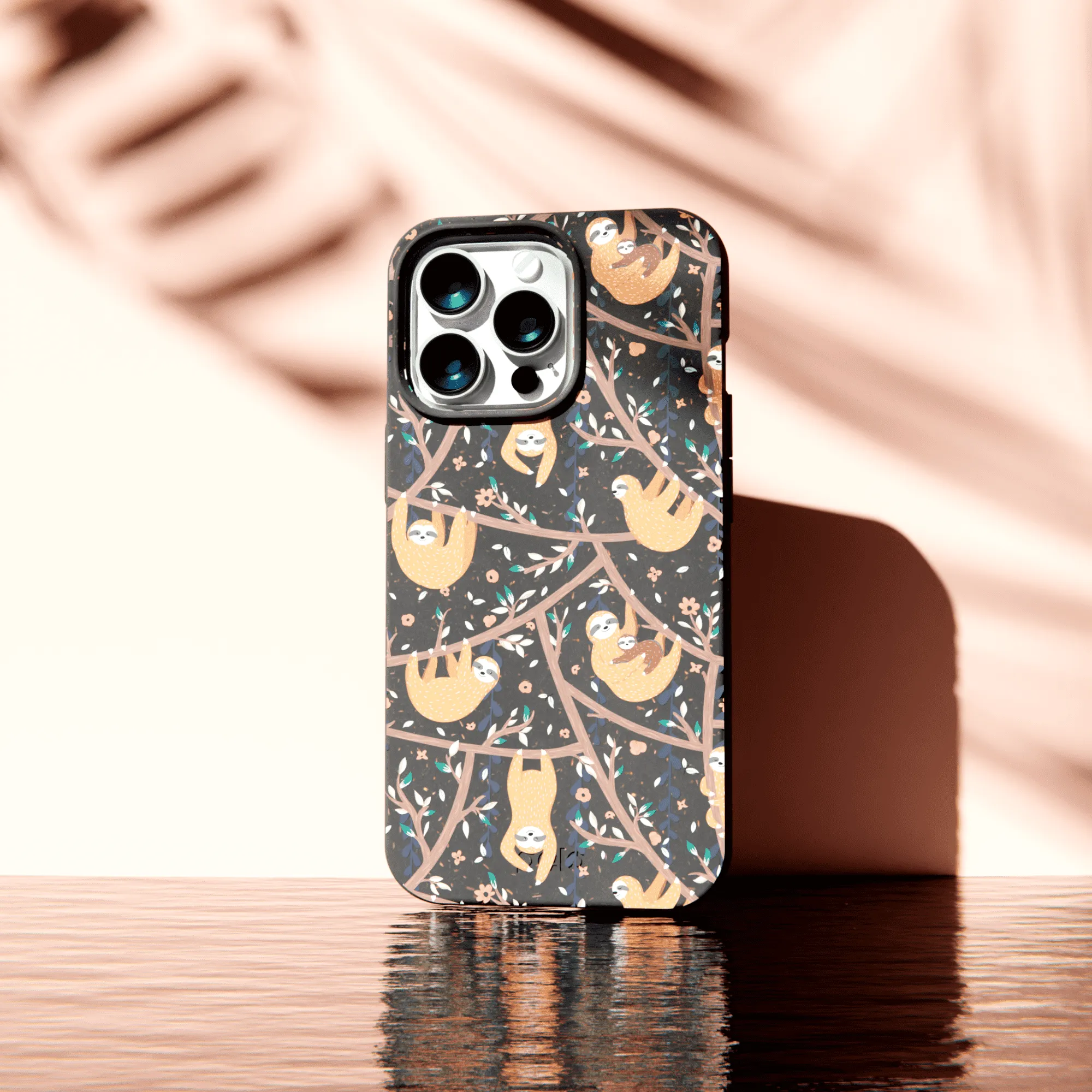 Black Jungle Sloths Samsung Galaxy S21 Case