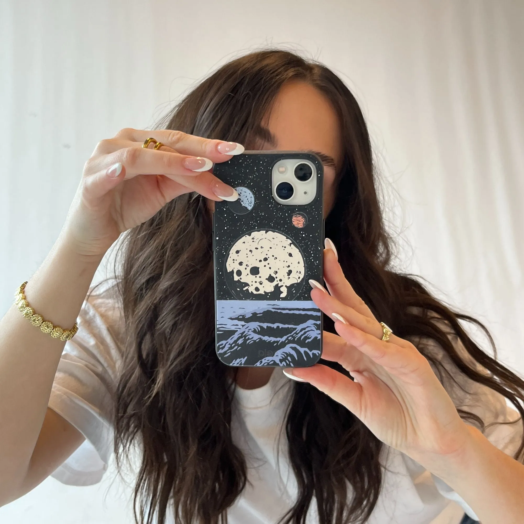 Black Retro Moon iPhone 11 Pro Case