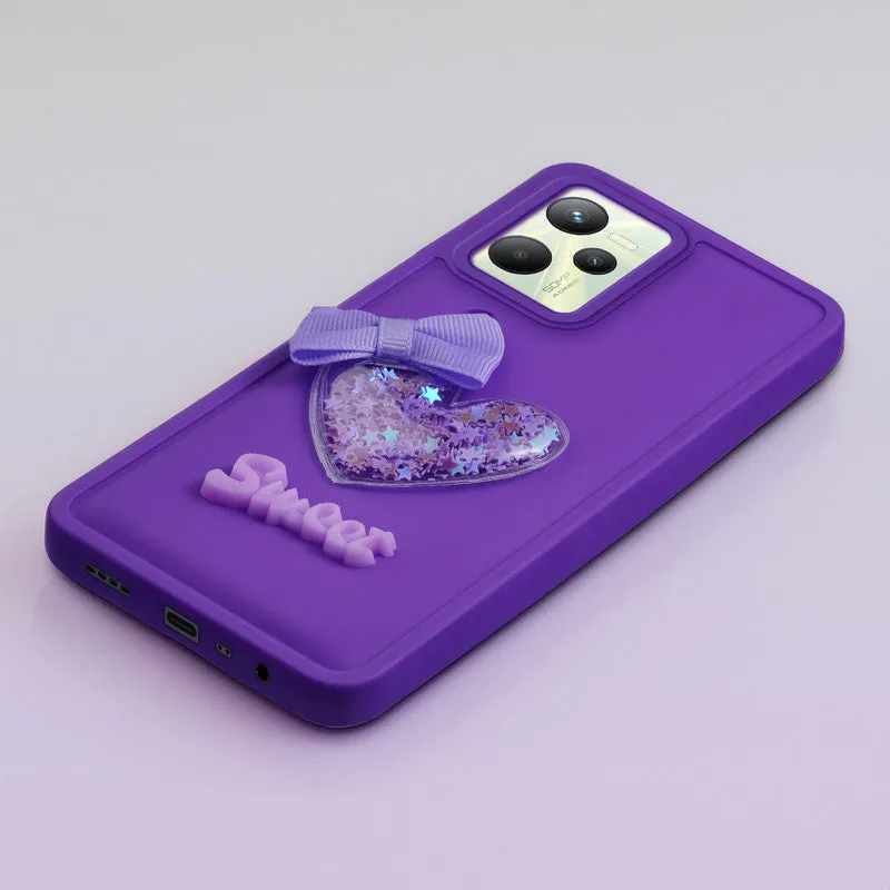 Bow Heart Cute Phone Back Cover for Realme C35