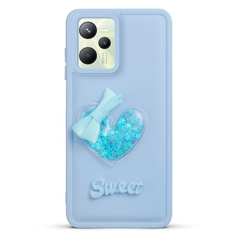 Bow Heart Cute Phone Back Cover for Realme C35