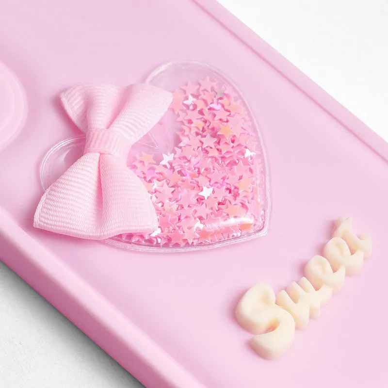 Bow Heart Cute Phone Back Cover for Redmi 13C 4G