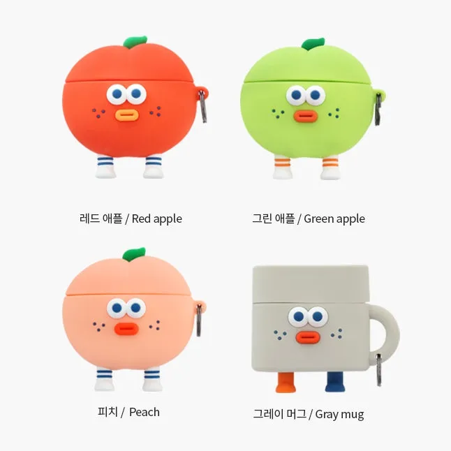 Brunch Brother Cute Fruits Mugs Characters Airpod3 Cases Headset Headphone Accessories Silicone Keyring Accessory Protect Apple Charger Hole