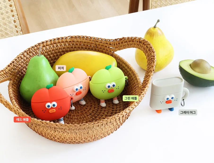 Brunch Brother Cute Fruits Mugs Characters Airpod3 Cases Headset Headphone Accessories Silicone Keyring Accessory Protect Apple Charger Hole