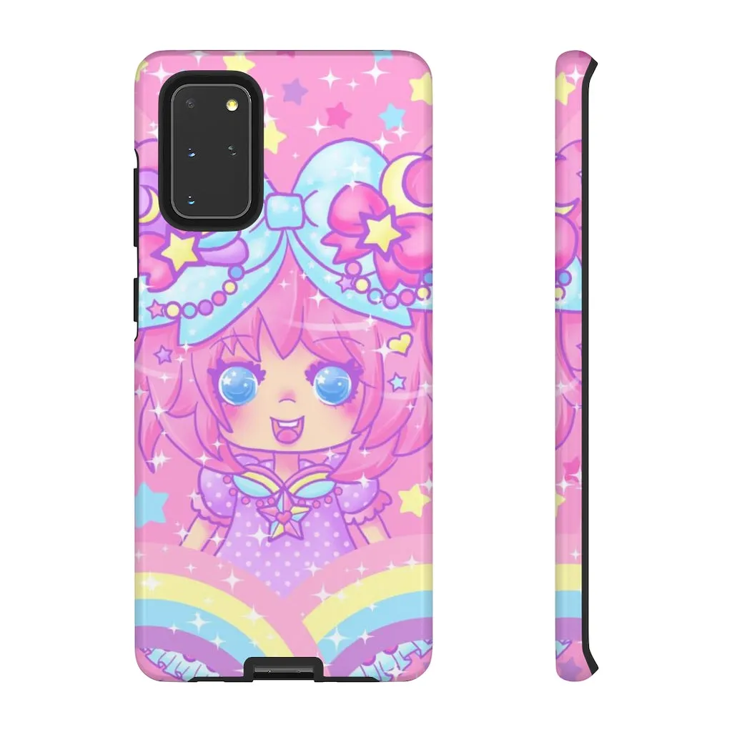 Bubbles Rainbow Land Tough Phone Case