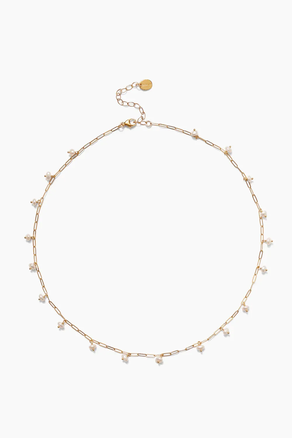 Cayman Short Necklace ~ White Pearl