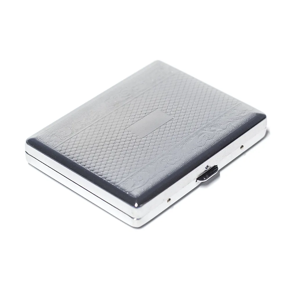 CIGARETTE CASE - RECTANGLE SILVER ASST DESIGNS