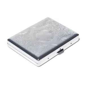 CIGARETTE CASE - RECTANGLE SILVER ASST DESIGNS