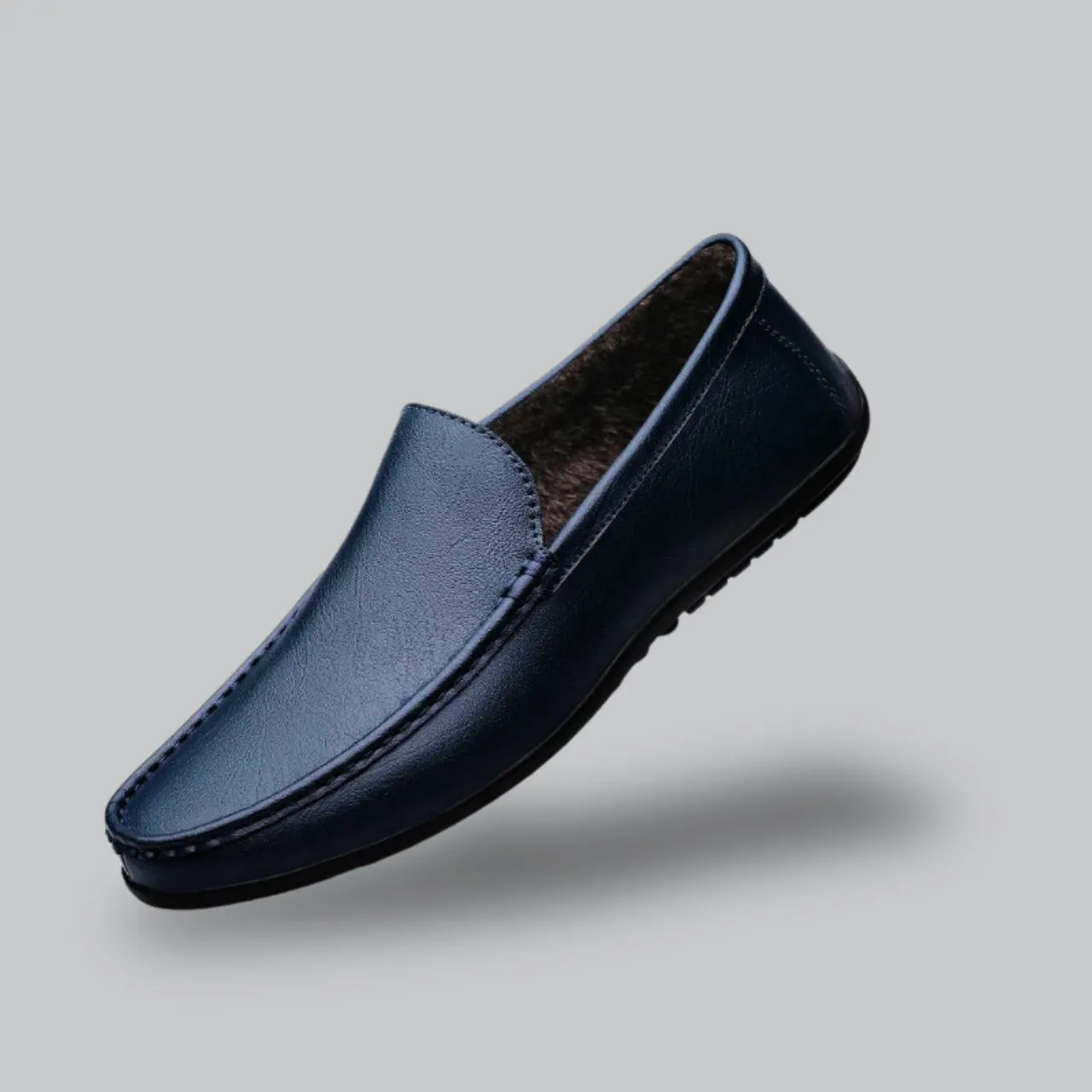 Classic Men's Slip-On Loafers with Smooth Finish