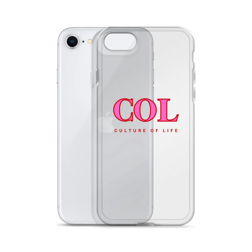 Clear COL logo Case for iPhone®