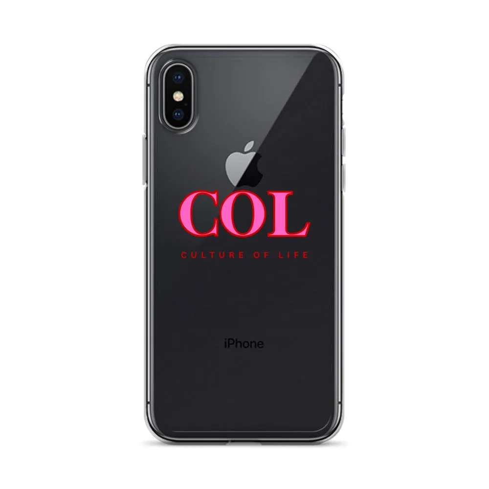 Clear COL logo Case for iPhone®