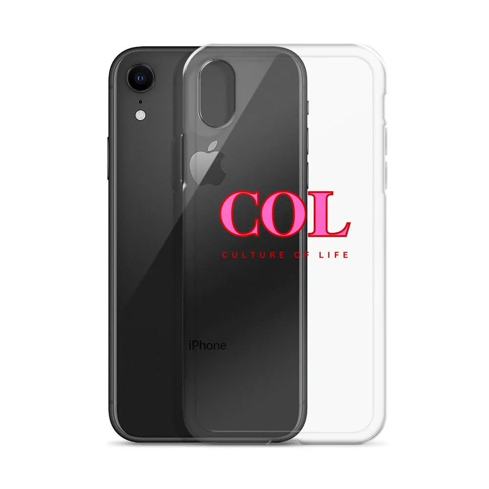 Clear COL logo Case for iPhone®