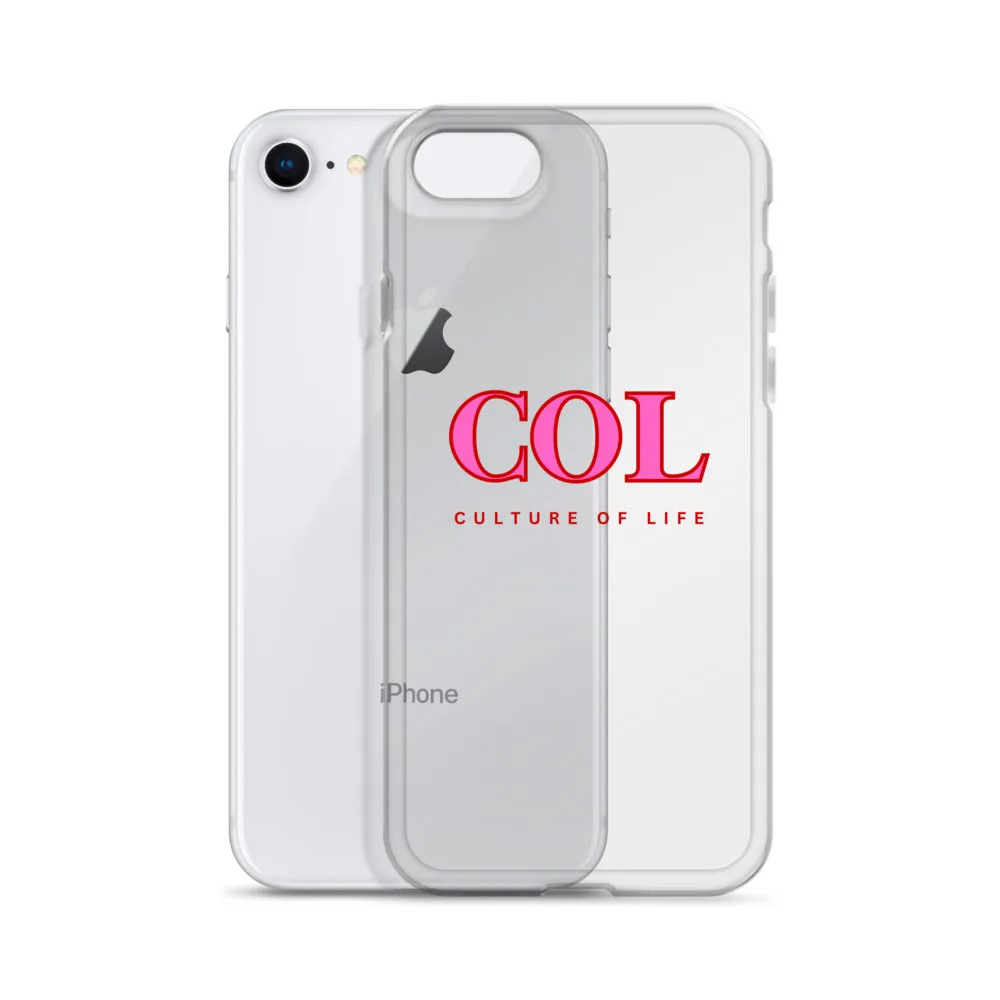 Clear COL logo Case for iPhone®