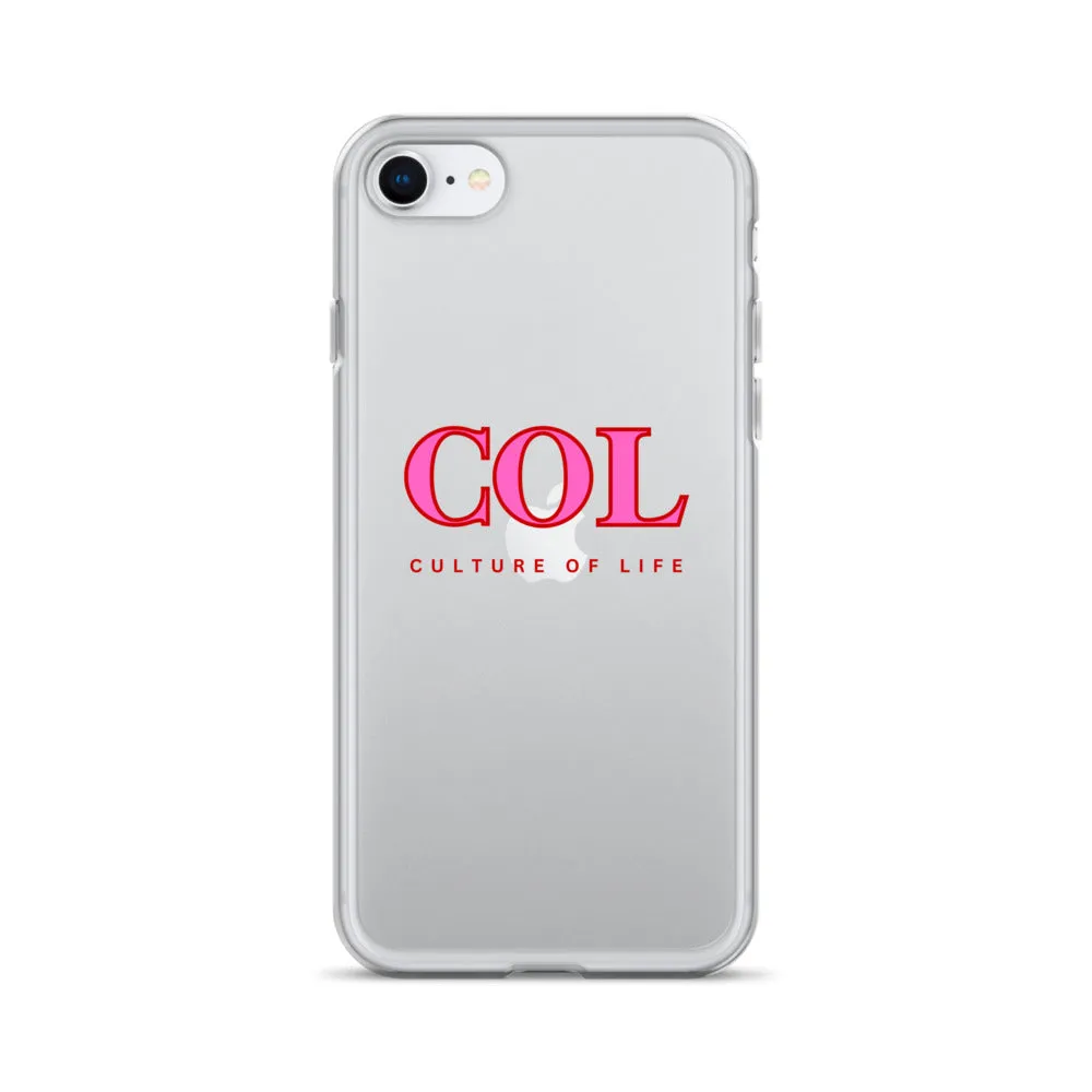 Clear COL logo Case for iPhone®