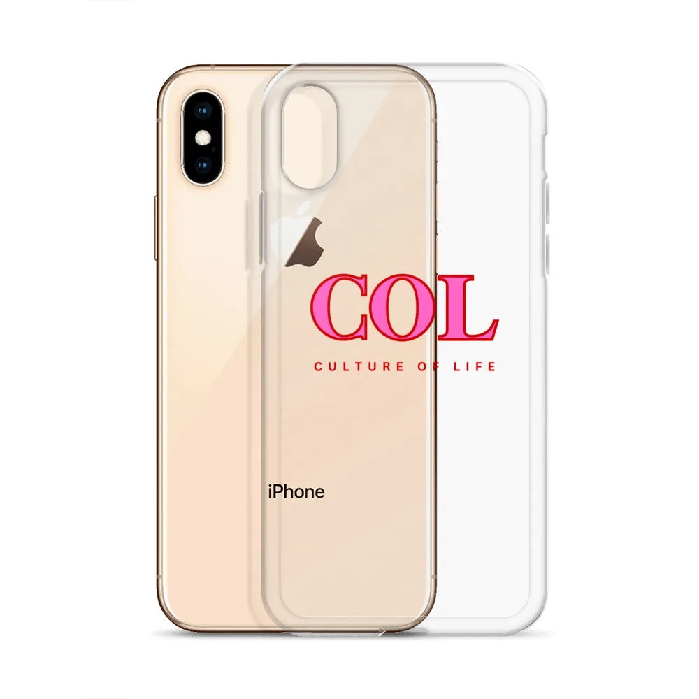 Clear COL logo Case for iPhone®