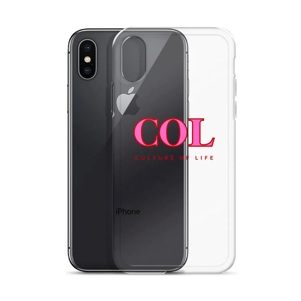 Clear COL logo Case for iPhone®