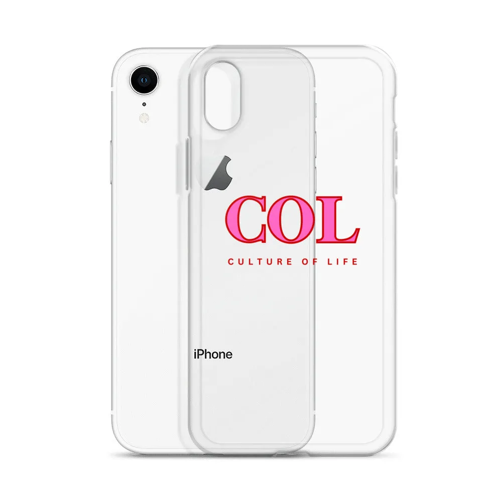 Clear COL logo Case for iPhone®