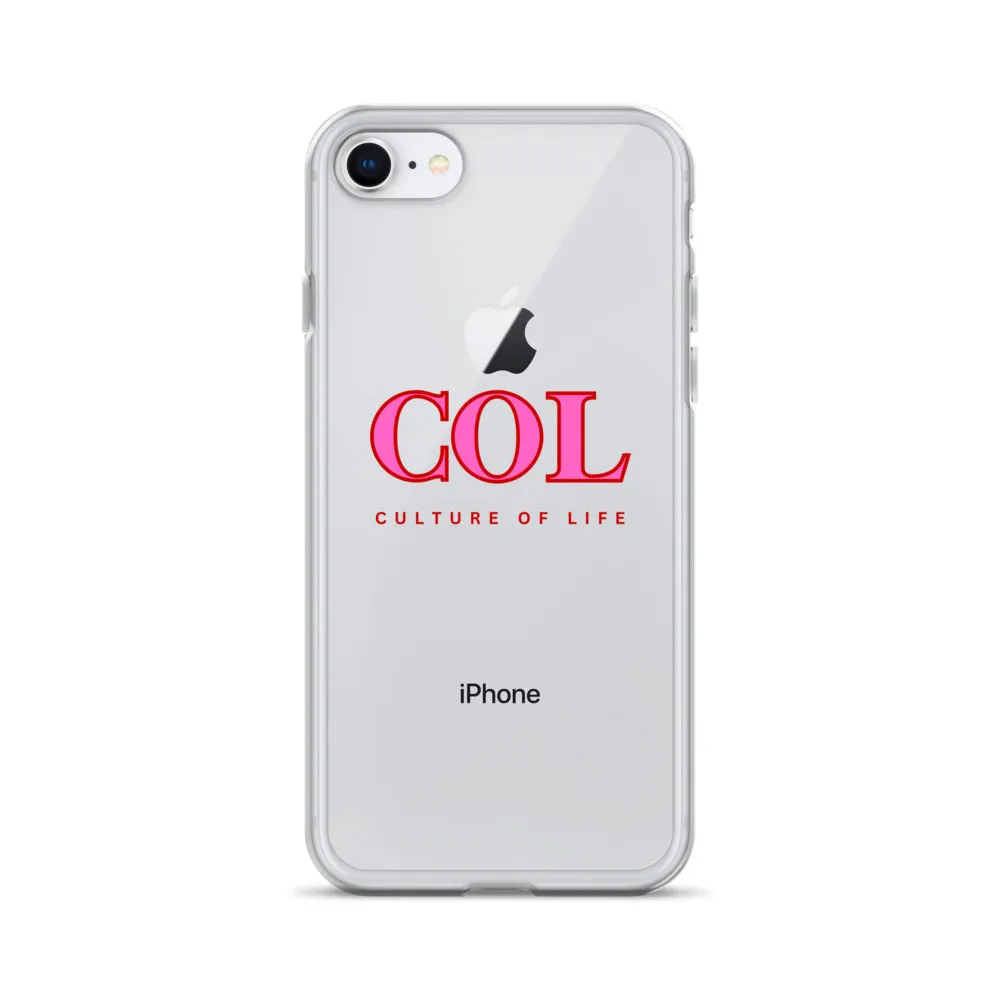 Clear COL logo Case for iPhone®