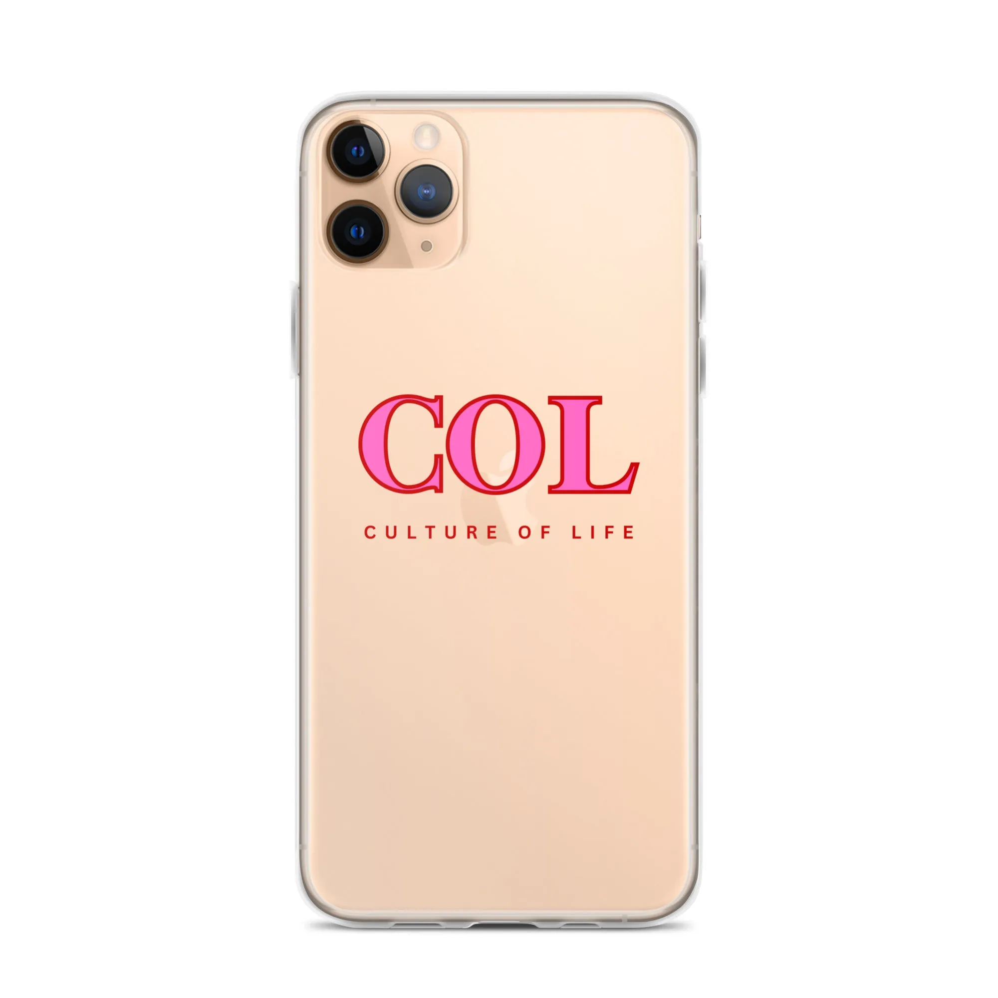 Clear COL logo Case for iPhone®