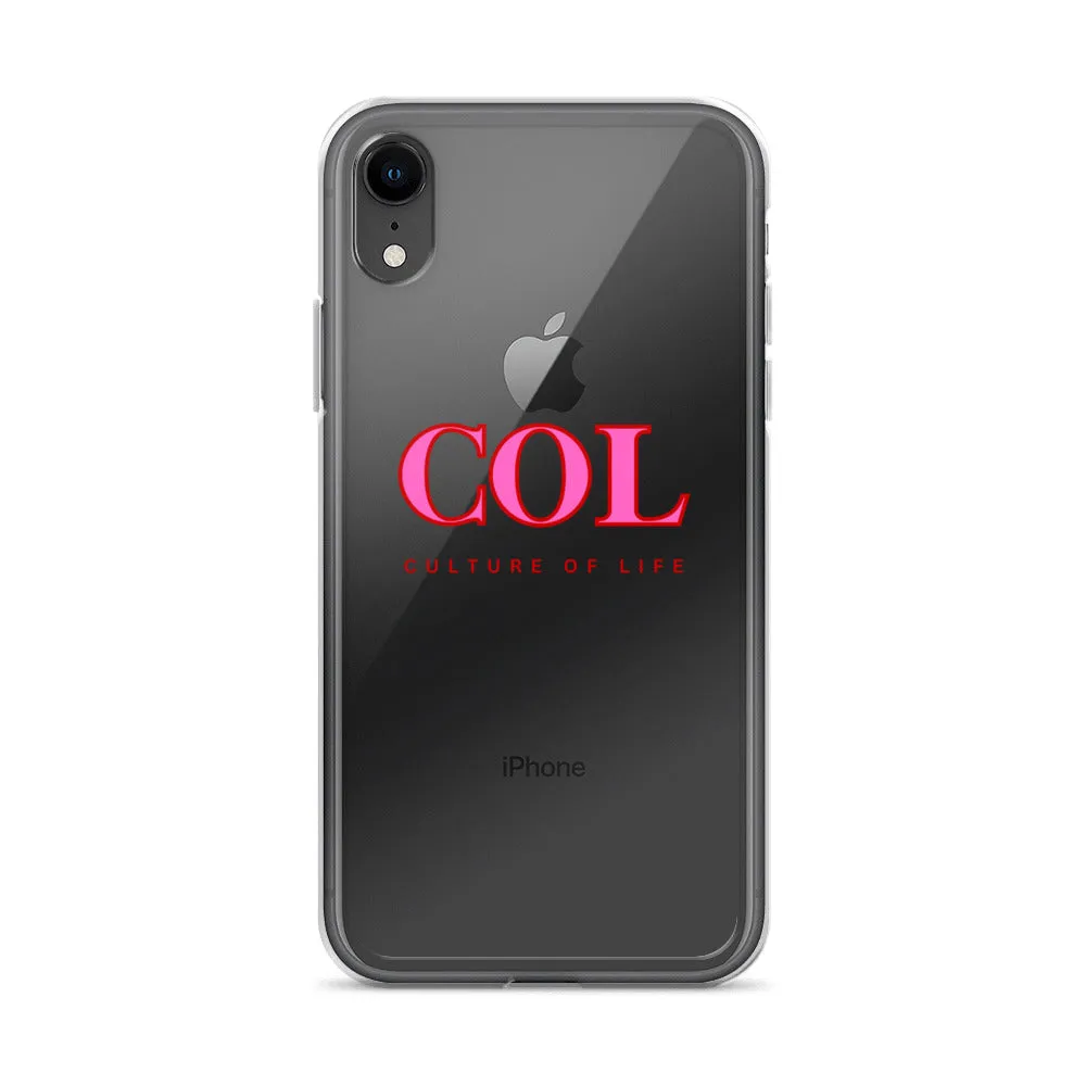 Clear COL logo Case for iPhone®