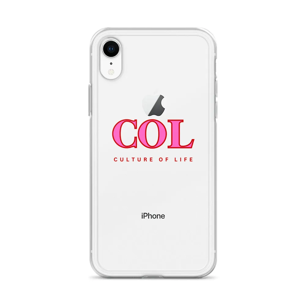 Clear COL logo Case for iPhone®