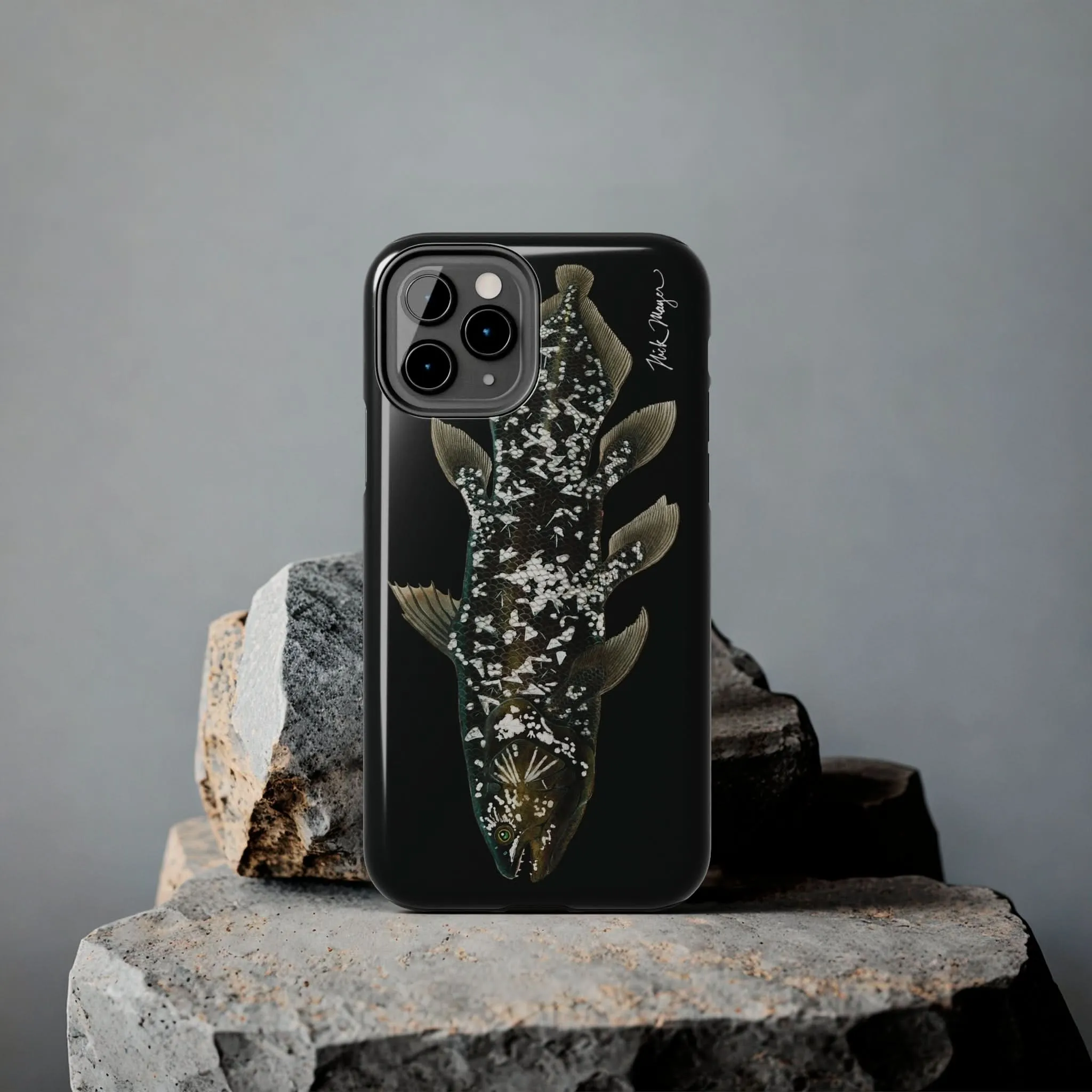 Coelacanth Black iPhone Case