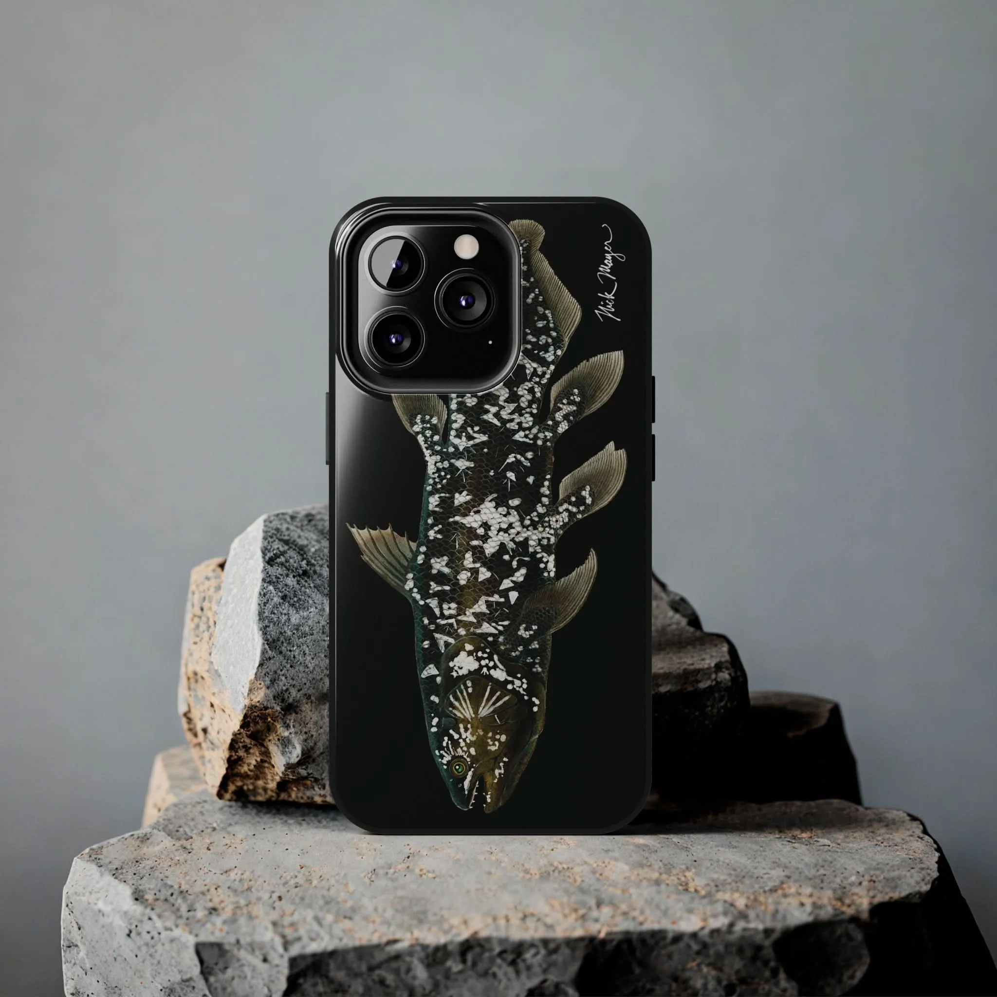 Coelacanth Black iPhone Case