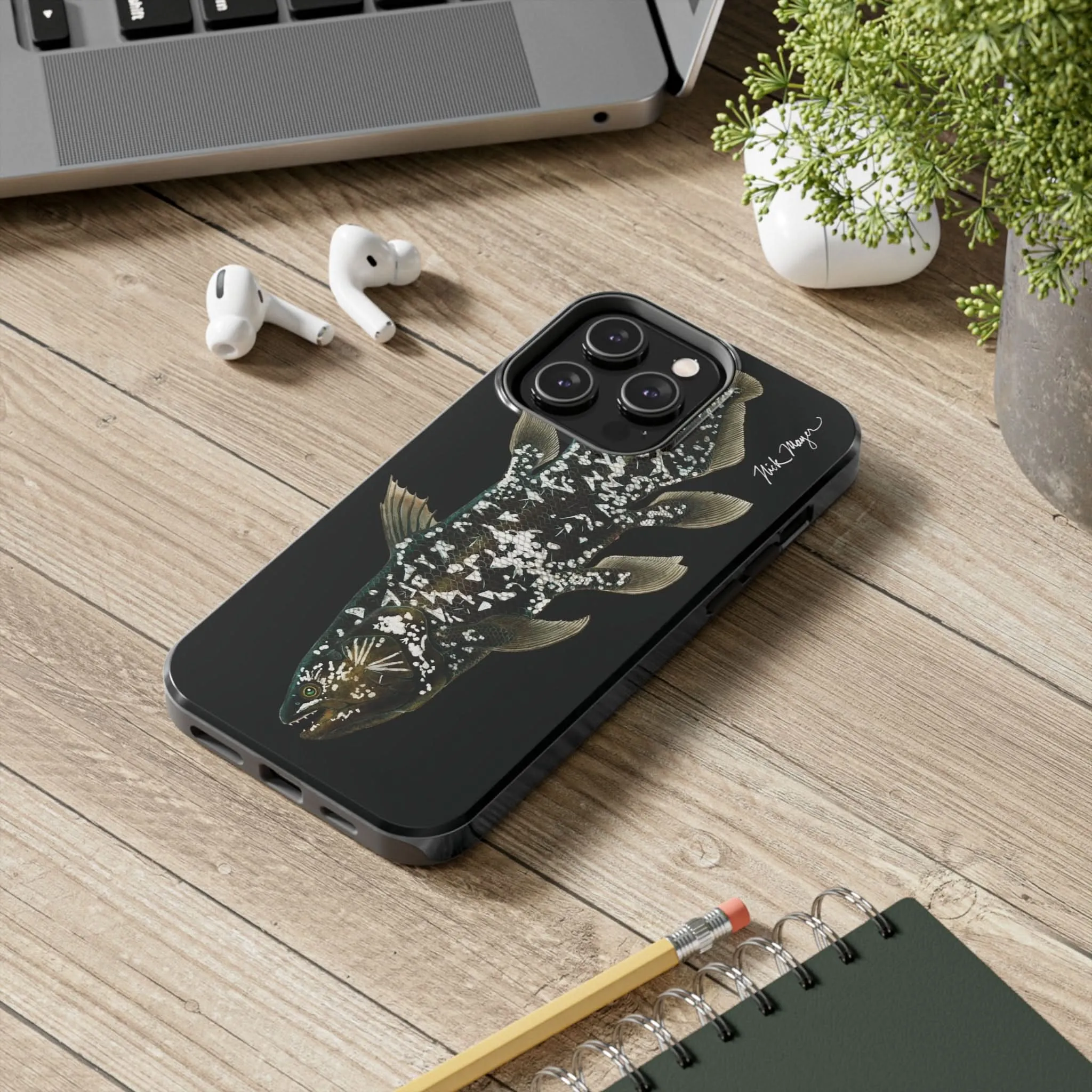 Coelacanth Black iPhone Case