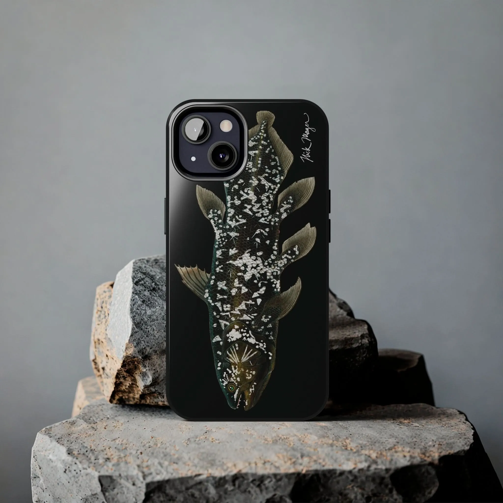 Coelacanth Black iPhone Case