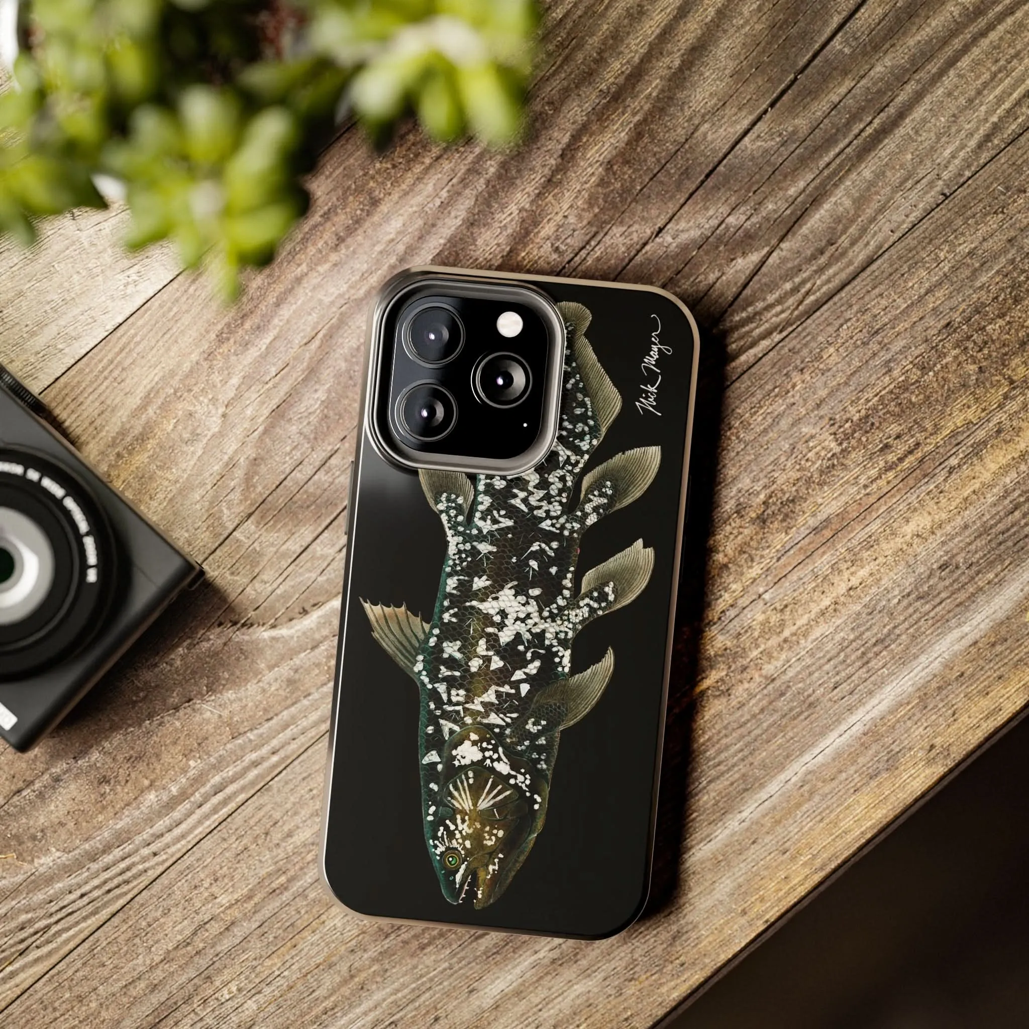 Coelacanth Black iPhone Case