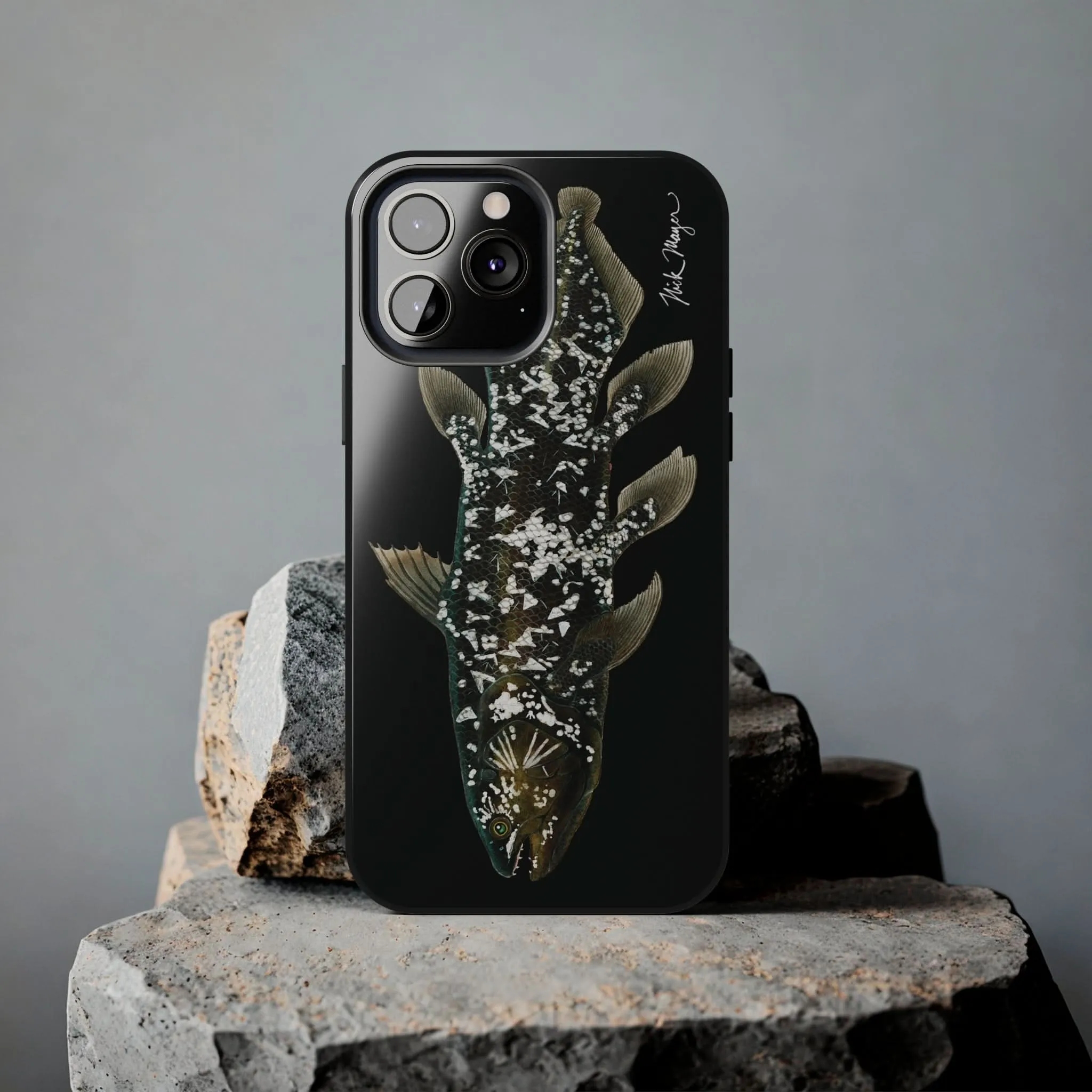 Coelacanth Black iPhone Case