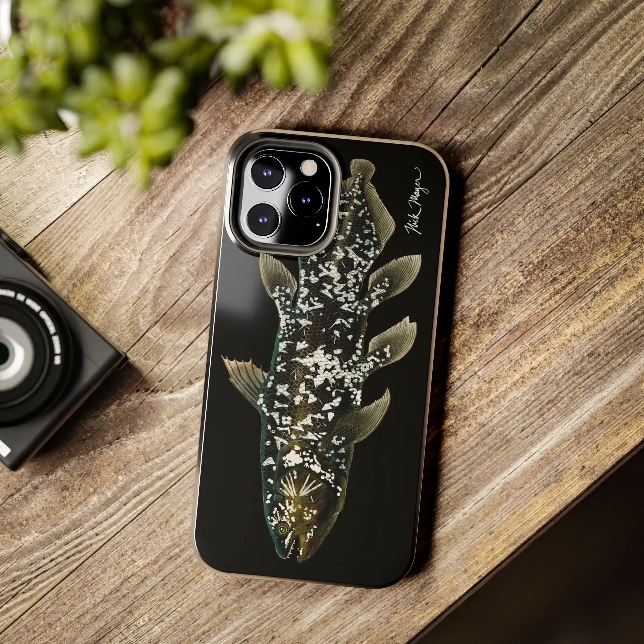 Coelacanth Black iPhone Case