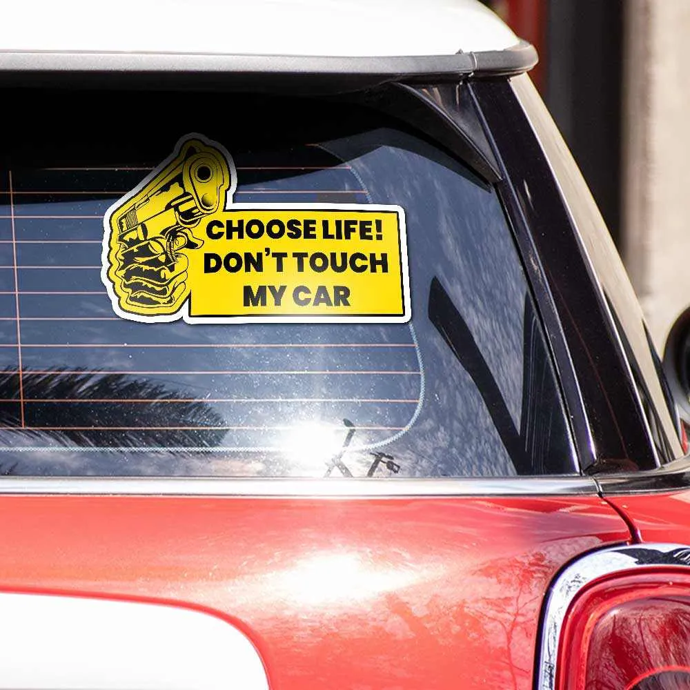 Don't touch my car Reflective Sticker